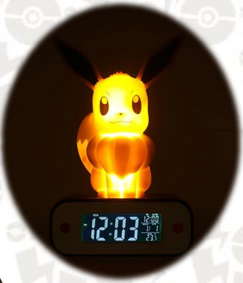 Pokemon - Horloge Alarme Fm Led Evolie 3 Pokemon - Horloge Alarme Fm Led Evolie