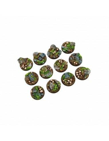 Graveyard Bases, Round 25mm (5) 3 Graveyard Bases, Round 25mm (5)