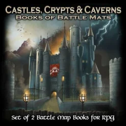 Livre Plateau De Jeu : Pack De 2 Livres - Castles, Crypts & Caverns