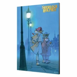 Sherlock Holmes Tableau En Bois Sherlock Vs Moriarty 35 X 50 Cm