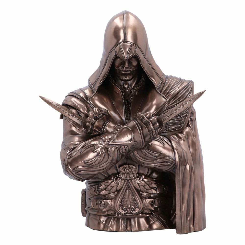 NEMESIS NOW Assassin's Creed Valhalla Buste Ezio Bronze 30 Cm 3 NEMESIS NOW Assassin's Creed Valhalla Buste Ezio Bronze 30 Cm