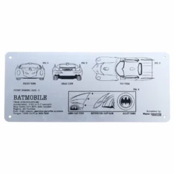 FANATTIK Batman - Plaque Schématique Métal -Magasin De Jouets batman plaque schematique metal 633cf33fee96f