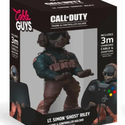 Cable Guys Call Of Duty MWII - Lt. Simon Ghost Riley -Magasin De Jouets cable guys call of duty wwii lt simon ghost riley 5a8e8fb379466