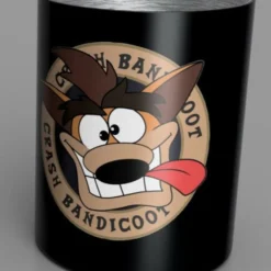 CRASH BANDICOOT - Mug En Métal 350 Ml - Black Crash