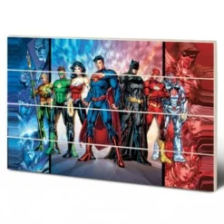 Dc Comics - Impression Sur Bois 40x59 - Justice League United