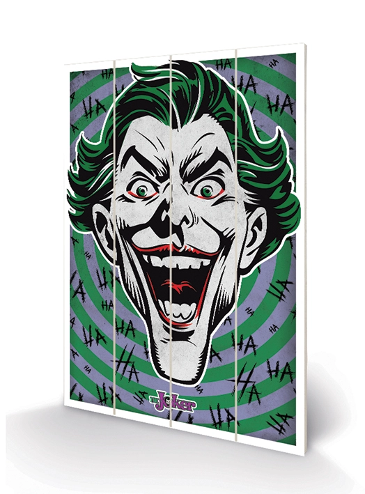 Dc Comics - Impression Sur Bois 40x59 - The Joker - Hahaha 4 Dc Comics - Impression Sur Bois 40x59 - The Joker - Hahaha – Image 2
