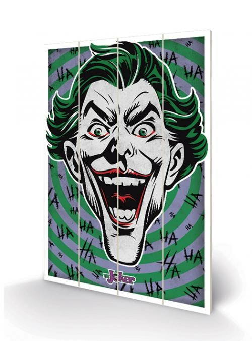 Dc Comics - Impression Sur Bois 40x59 - The Joker - Hahaha 3 Dc Comics - Impression Sur Bois 40x59 - The Joker - Hahaha