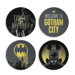 Half Moon Bay Dc Comics - Lot De 4 Sous-verres En Céramique Gotham City