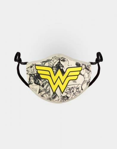 Difuzed Dc Comics- Masque Ajustable- Wonder Woman- Gris Et Jaune 3 Difuzed Dc Comics- Masque Ajustable- Wonder Woman- Gris Et Jaune