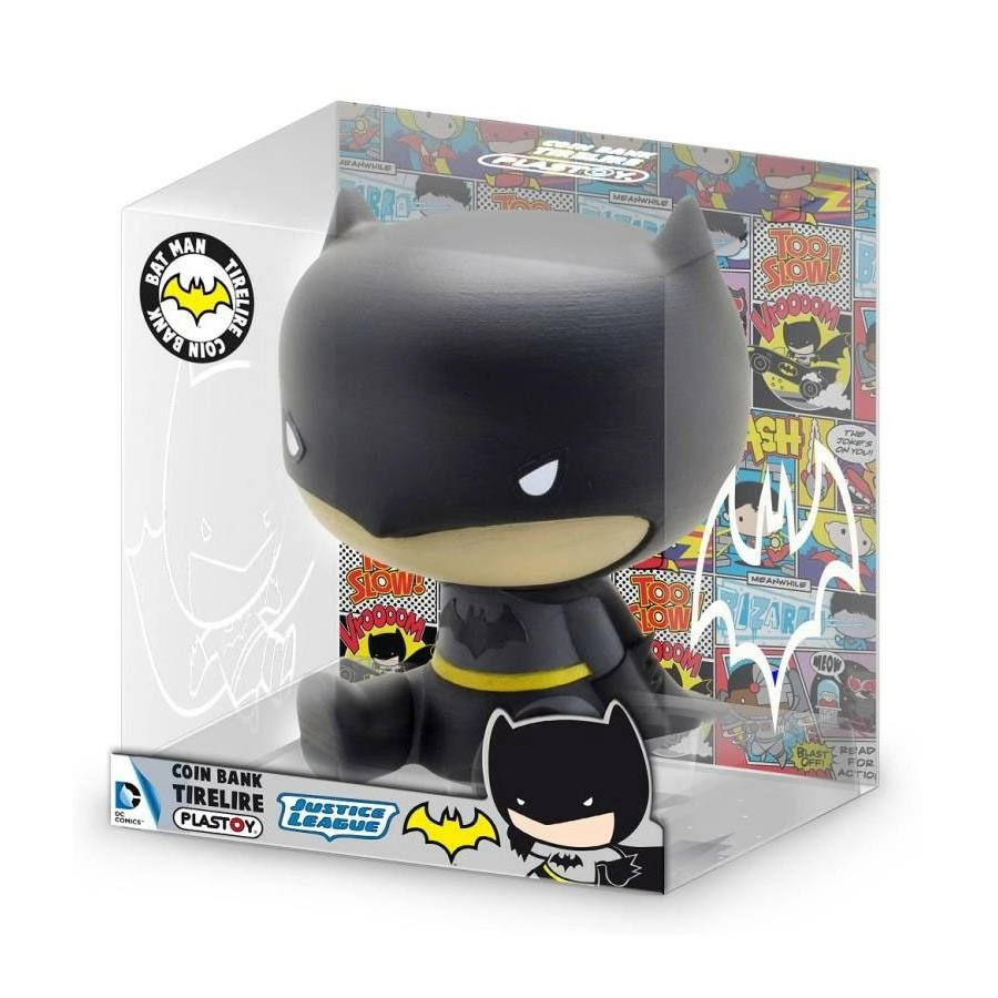 PLASTOY DC COMICS - Mini-Tirelire - Chibi Batman - 17cm 3 PLASTOY DC COMICS - Mini-Tirelire - Chibi Batman - 17cm