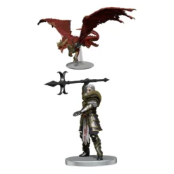 Wizkids D&d Icons Of The Realms Dragonlance Miniatures Prépaintes Kensaldi On Red Dragon (set 25)