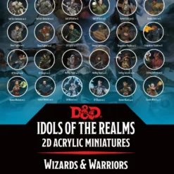 Wizkids D&d Idols Of The Realms Miniatures 2d : Wizards & Warriors - 2d Set