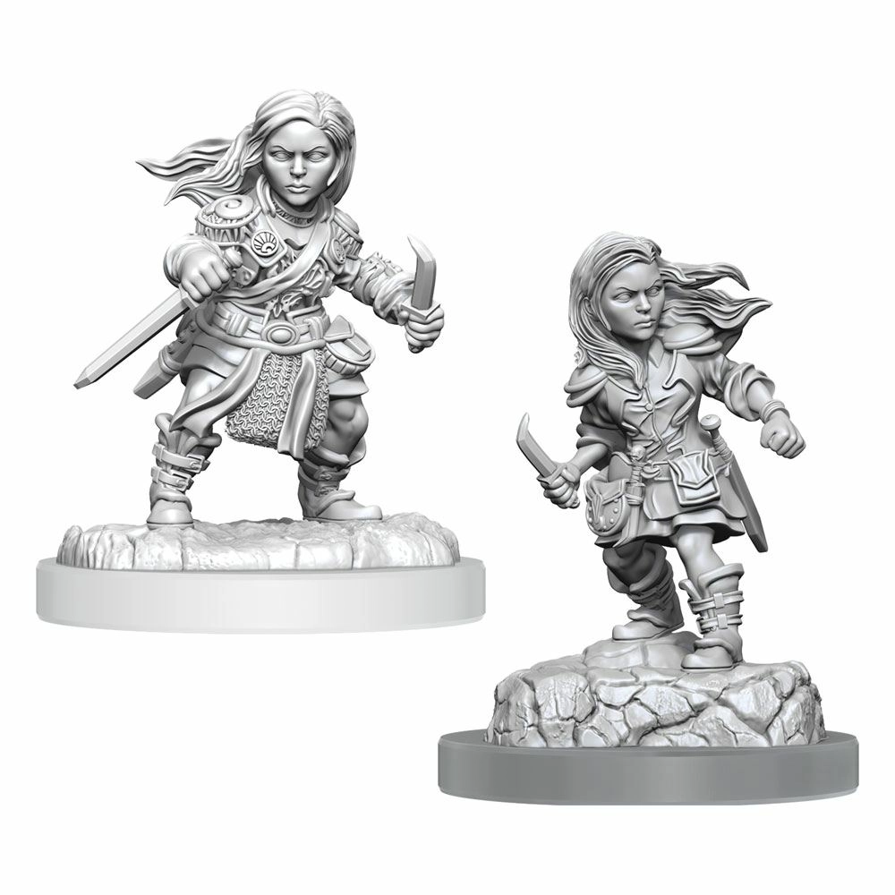 Wizkids D&d Nolzur's Marvelous Miniatures Pack 2 Miniatures à Peindre Halfling Rogue Female 3 Wizkids D&d Nolzur's Marvelous Miniatures Pack 2 Miniatures à Peindre Halfling Rogue Female