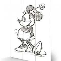Pyramid International Disney - Impression Sur Bois 20x29.5 - Minnie Mouse Sketched