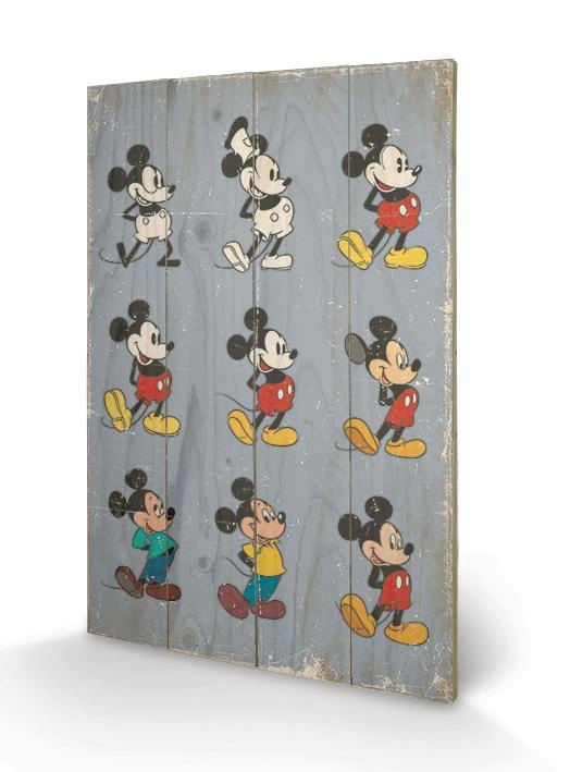 Pyramid International DISNEY - Impression Sur Bois 40X59 - Mickey Mouse Evolution Color 3 Pyramid International DISNEY - Impression Sur Bois 40X59 - Mickey Mouse Evolution Color