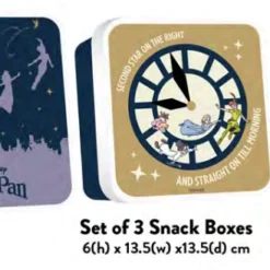 Disney - Peter Pan - Set De 3 Boites à Snack