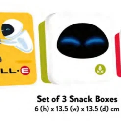 Disney - Wall-e - Set De 3 Boites à Snack