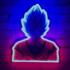 Dragon Ball - Applique Murale Néon San Goku 30cm Ver.2