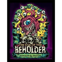 Dungeons & Dragons- Poster Encadré – (beholder) - 30cm X 40cm