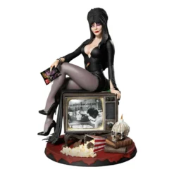 Elvira Maîtresse Des Ténèbres Statuette 1/6 Pvc Static-6 Elvira 42 Cm