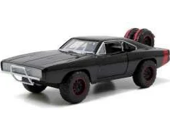 Jada Toys Fast & Furious 7 1/24 1970 Dodge Charger Off Road Black Métal