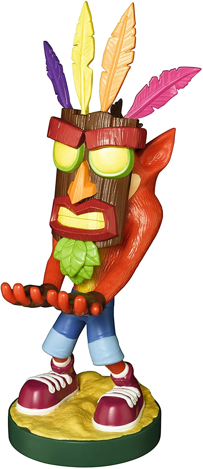 Figurine - Crash Bandicoot Aku Cable Guy - Support Manette/Téléphone 8 Figurine - Crash Bandicoot Aku Cable Guy - Support Manette/Téléphone – Image 6