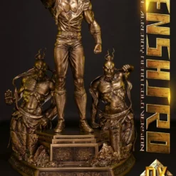 Fist Of The North Star Statuette 1/4 Kenshiro You Are Already Dead Deluxe Gold Version 71 Cm