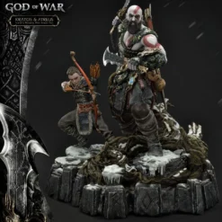 God Of War (2018) Statuette Kratos & Atreus Deluxe Ver. 72 Cm