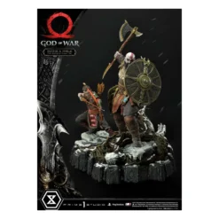 God Of War Premium Masterline Series Statuette Kratos And Atreus In The Valkyrie 72 Cm