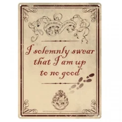 Half Moon Bay Harry Potter - I Solemnly Swear That I'm Up To No Good Small Tin Sign