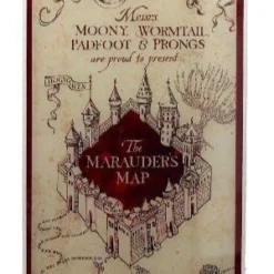 Harry Potter - Impression En Verre - Marauder's Map - 30x60 Cm