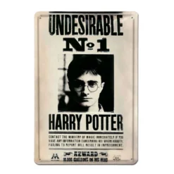 Logoshirt Harry Potter Panneau Métal 3d Undesirable No 1 20 X 30 Cm