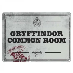 Half Moon Bay HARRY POTTER - Plaque Metal 21 X 15 - Gryffindor Common Room