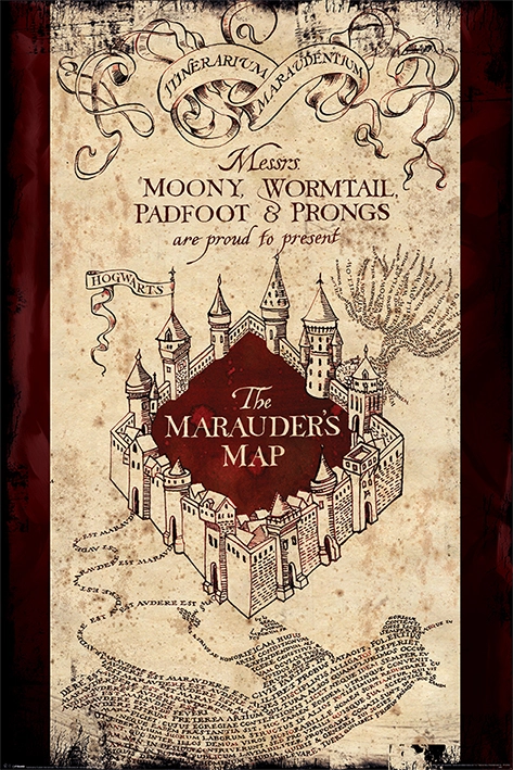 Pyramid International Harry Potter - Poster 61x91 - The Marauders Map 4 Pyramid International Harry Potter - Poster 61x91 - The Marauders Map – Image 2