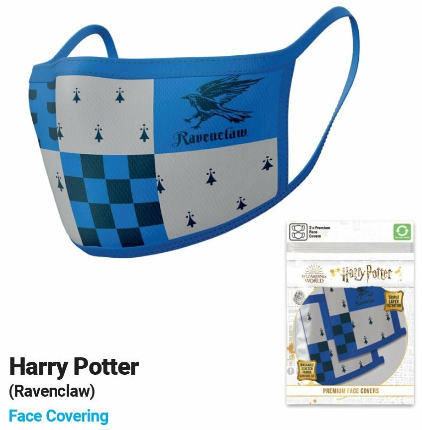 Harry Potter - Serdaigle - Set De 2 Masques Visage 3 Harry Potter - Serdaigle - Set De 2 Masques Visage