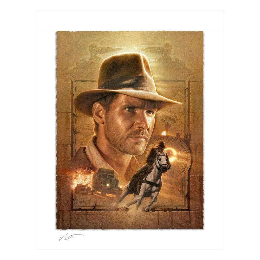 Indiana Jones Impression Art Print Pursuit Of The Ark 46 X 58 Cm - Non Encadrée 3 Indiana Jones Impression Art Print Pursuit Of The Ark 46 X 58 Cm - Non Encadrée