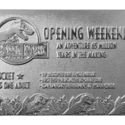 FANATTIK Jurassic Park : Opening Weekend - Ticket Plaqué Argent Collector