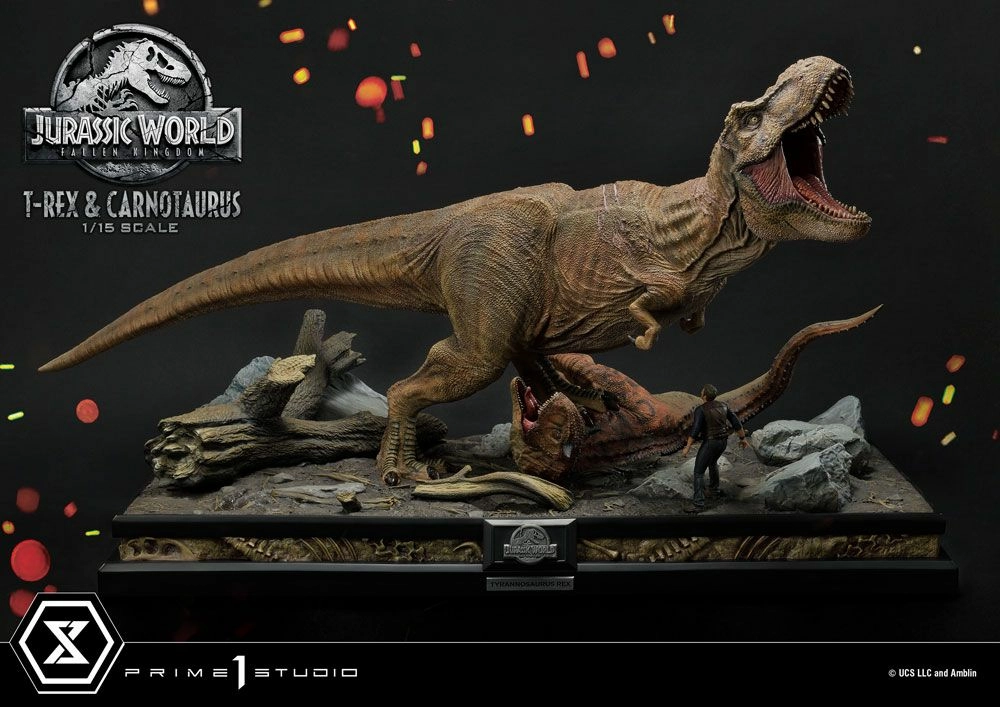 Jurassic World: Fallen Kingdom Statuette 1/15 T-rex & Carnotaurus 90 Cm 3 Jurassic World: Fallen Kingdom Statuette 1/15 T-rex & Carnotaurus 90 Cm