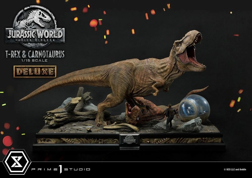 Jurassic World: Fallen Kingdom Statuette 1/15 T-rex & Carnotaurus Deluxe Version 90 Cm 3 Jurassic World: Fallen Kingdom Statuette 1/15 T-rex & Carnotaurus Deluxe Version 90 Cm