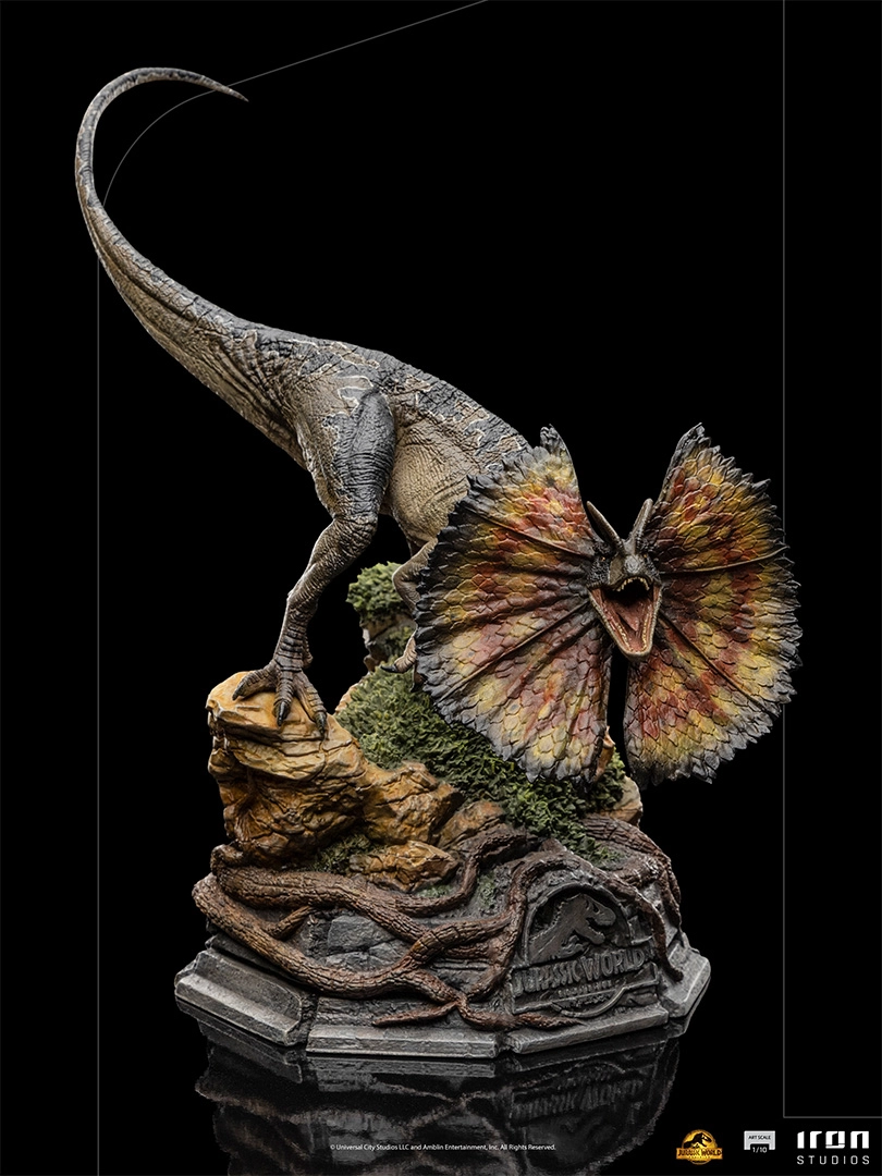 Jurassic World Le Monde D'après Statuette 1/10 Art Scale Dilophosaurus 13 Cm 6 Jurassic World Le Monde D'après Statuette 1/10 Art Scale Dilophosaurus 13 Cm – Image 4