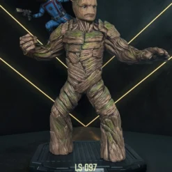 BEAST KINGDOM Les Gardiens De La Galaxie 3 Statuette 1/1 Groot & Rocket Raccoon 220 Cm