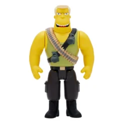 SUPER7 Les Simpson Figurine Reaction Wave 1 Mcbain - Mcbain (commando) 10 Cm