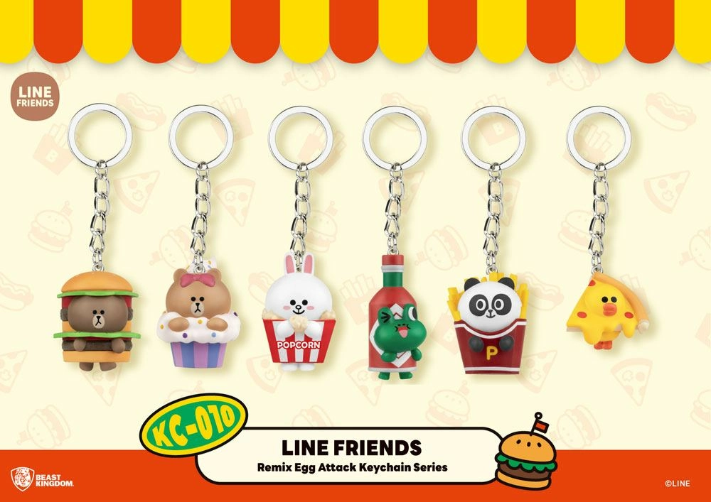 BEAST KINGDOM Line Friends Assotiment Porte-clés Mini Egg Attack 4 Cm (6) 3 BEAST KINGDOM Line Friends Assotiment Porte-clés Mini Egg Attack 4 Cm (6)