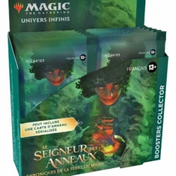 Wizards Of The Coast Magic The Gathering Le Seigneur Des Anneaux : Chroniques De La Terre Du Milieu Présentoir Boosters Collectors (12) Francais
