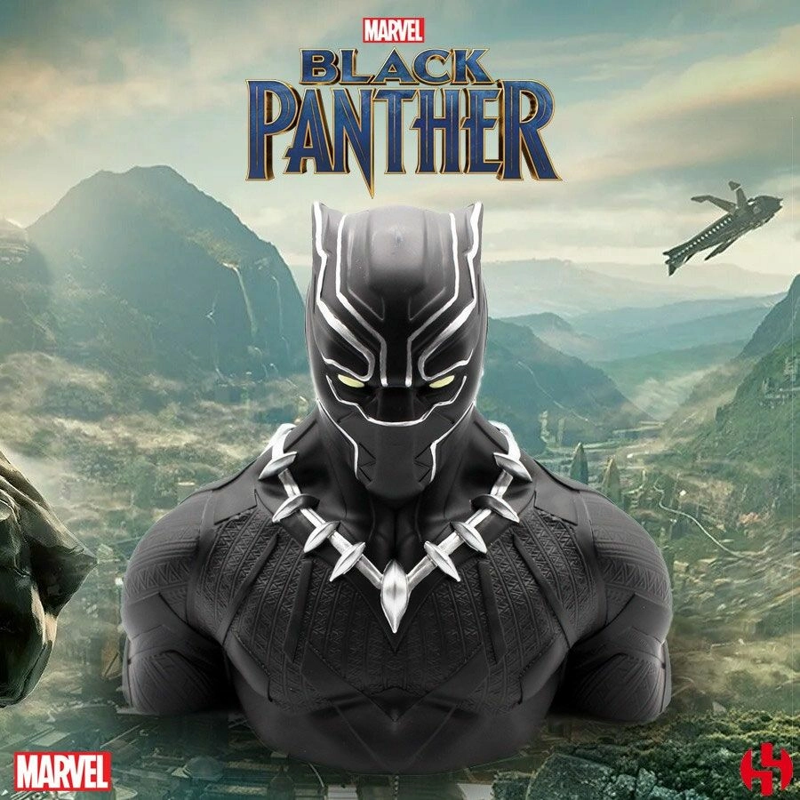 Marvel Comics Buste / Tirelire Black Panther Wakanda Deluxe 20 Cm 3 Marvel Comics Buste / Tirelire Black Panther Wakanda Deluxe 20 Cm