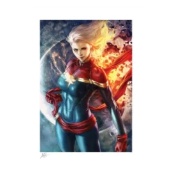Marvel Impression Art Print Captain Marvel 46 X 61 Cm - Non Encadrée