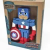 Marvel - Wooden Figure - Captain America - 20cm -Magasin De Jouets marvel wooden figure captain america 20cm