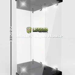 Master Light House Présentoir Vitrine Acrylique Avec éclairage Pour Figurines 1/4 (noir)
