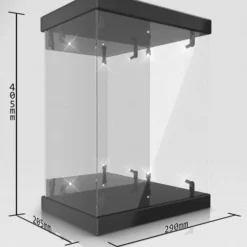 Master Light House Présentoir Vitrine Acrylique Avec éclairage Pour Figurines 1/6 (noir)