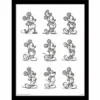 Mickey Mouse - Multi Sketchs - Impression Encadrée 30x40cm -Magasin De Jouets mickey mouse multi sketchs impression encadree 30x40cm